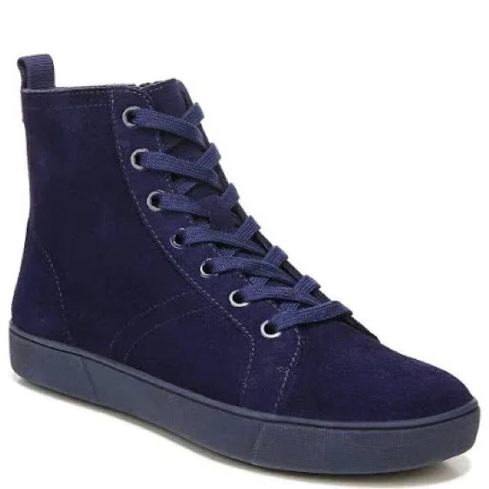Naturalizer Morrison-Hi Water Repellent Leather Lace-Up High Top 8 M Sneakers